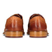 Muške smeđe tamnoplave smeđe crvene brogue cipele s vezicama, klasične vintage formalne, od prave kože