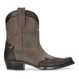 Muške visoke čizme za zapadnjački stil, prava koža, crne, za jahanje, ples, lov, kaubojske, vintage, špicaste