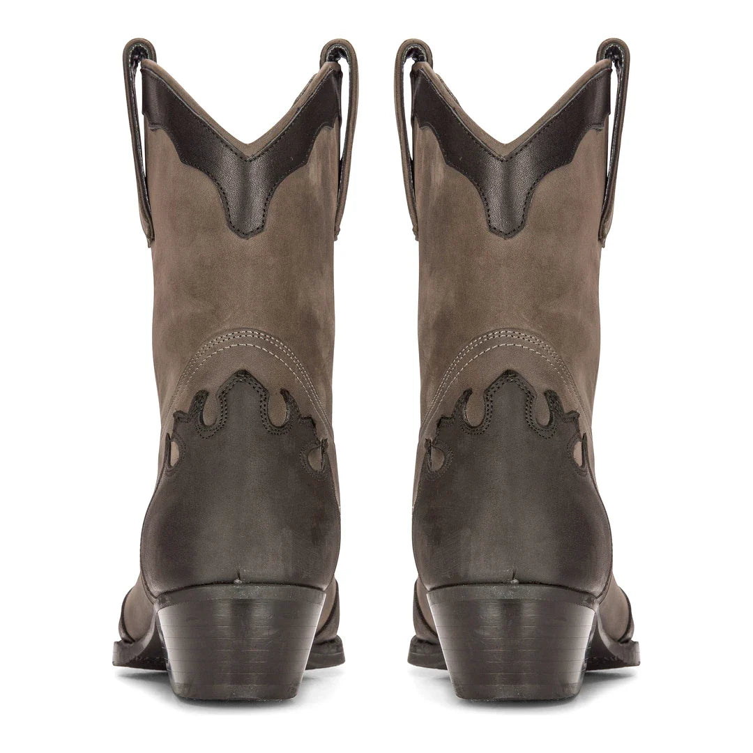 Muške visoke čizme za zapadnjački stil, prava koža, crne, za jahanje, ples, lov, kaubojske, vintage, špicaste