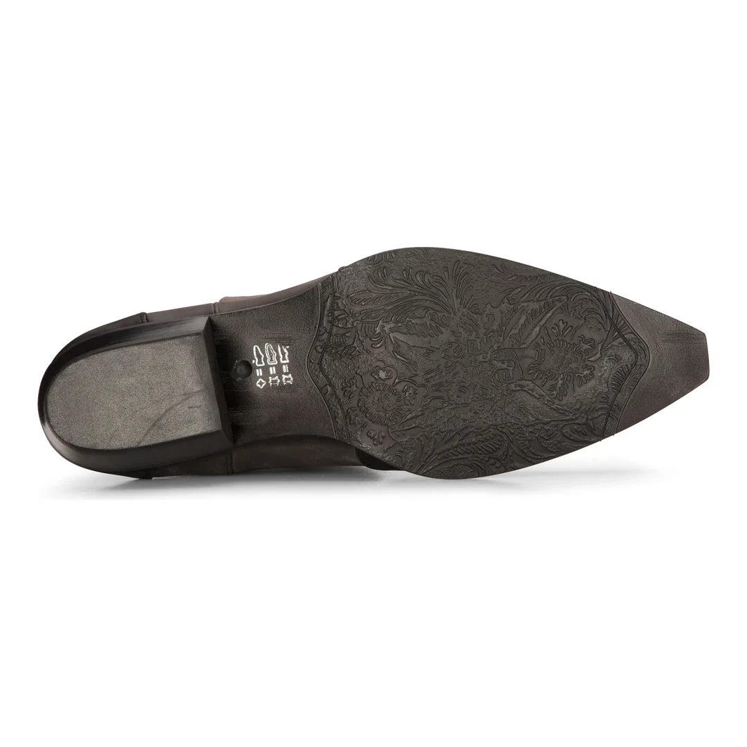 Muške visoke čizme za zapadnjački stil, prava koža, crne, za jahanje, ples, lov, kaubojske, vintage, špicaste