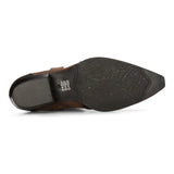 Muške visoke čizme za zapadnjački stil, prave kože, smeđe, za jahanje, ples, lov, kaubojske, vintage, špicaste