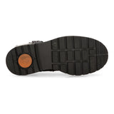 Muške crne kožne motociklističke čizme, western rock punk metalne čizme do gležnja