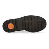 Muške crne kožne motociklističke čizme, western rock punk, gležnjače s vezicama, vojničke