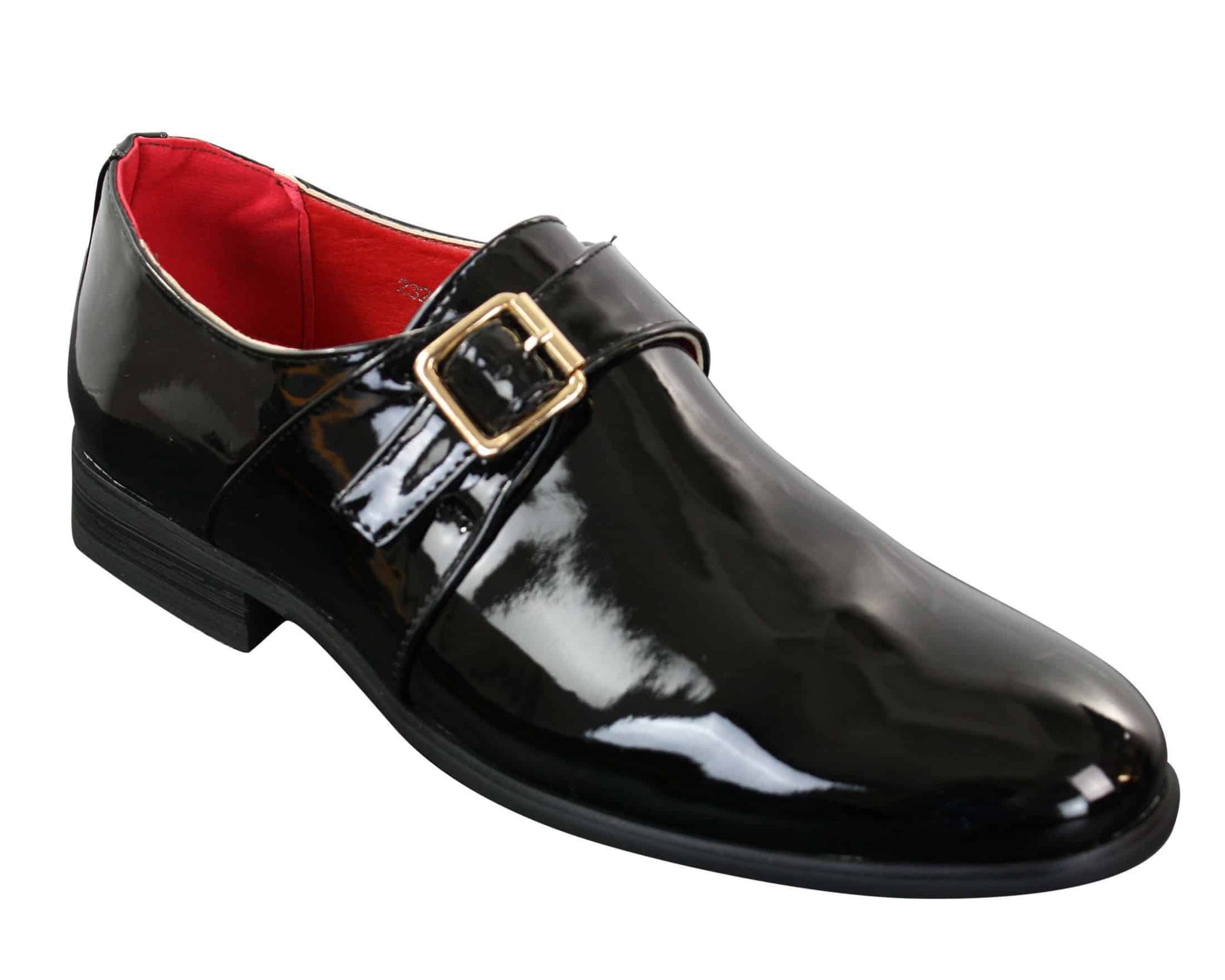 Fiorello 2322 - Muške cipele s lakiranom kopčom, sjajne, elegantne, ležerne, formalne, talijanskog dizajna