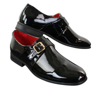 Fiorello 2322 - Muške cipele s lakiranom kopčom, sjajne, elegantne, ležerne, formalne, talijanskog dizajna