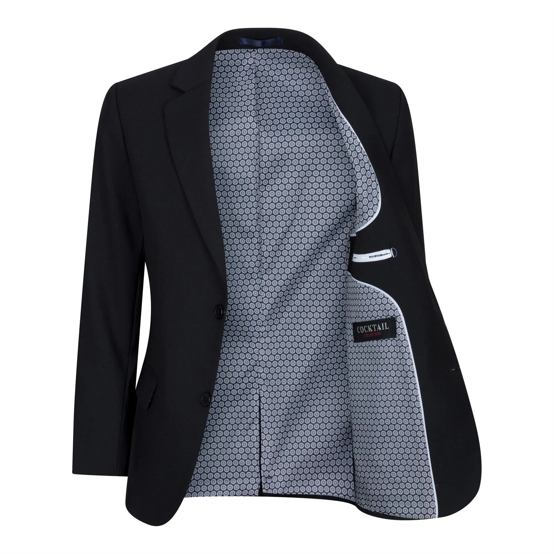 Crno odijelo od 5 dijelova za dječake, sako, prsluk, košulja, kravata, hlače, vjenčanje, pogreb