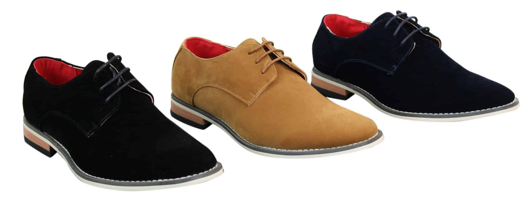 Fiorello 601 Muške elegantne ležerne oxford cipele s navezivanjem, smeđe, crne, plave