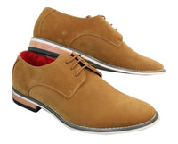 Fiorello 601 Muške elegantne ležerne oxford cipele s navezivanjem, smeđe, crne, plave