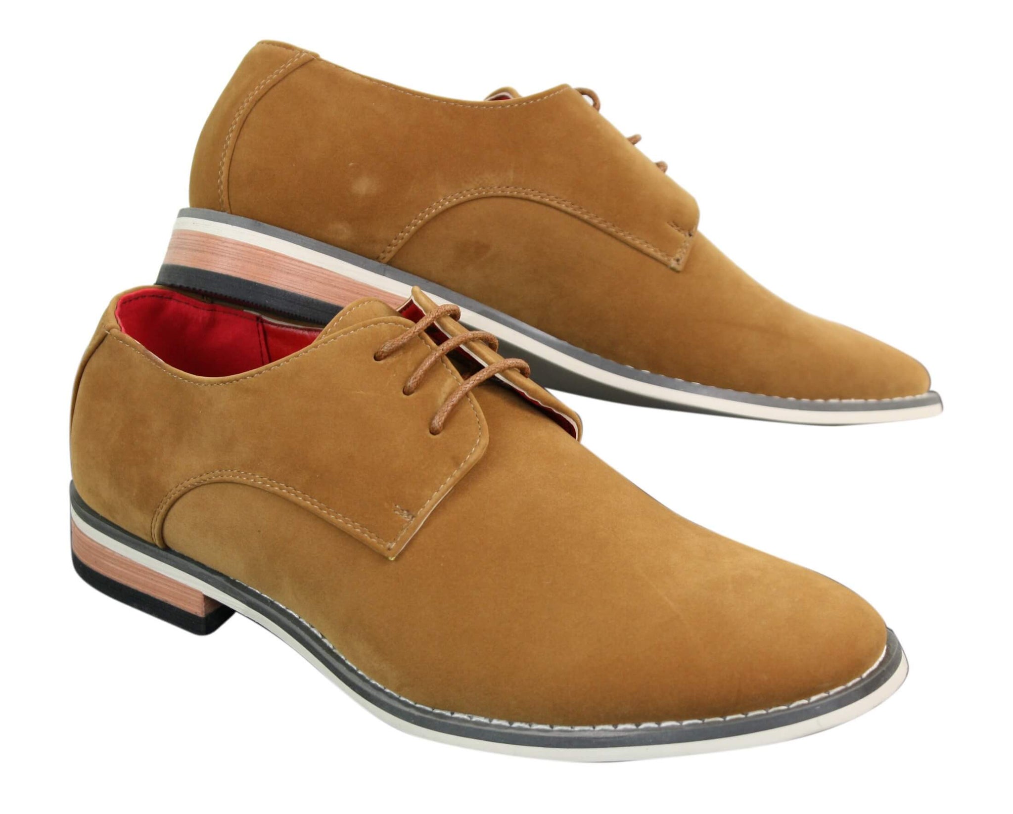 Fiorello 601 Muške elegantne ležerne oxford cipele s navezivanjem, smeđe, crne, plave
