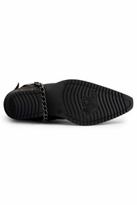Muške kaubojske čizme od prave kože s lancem