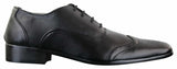 Gio Gino 907001 Muške crne elegantne formalne brogue cipele s vezicama od umjetne kože Gatsby talijanske klasike