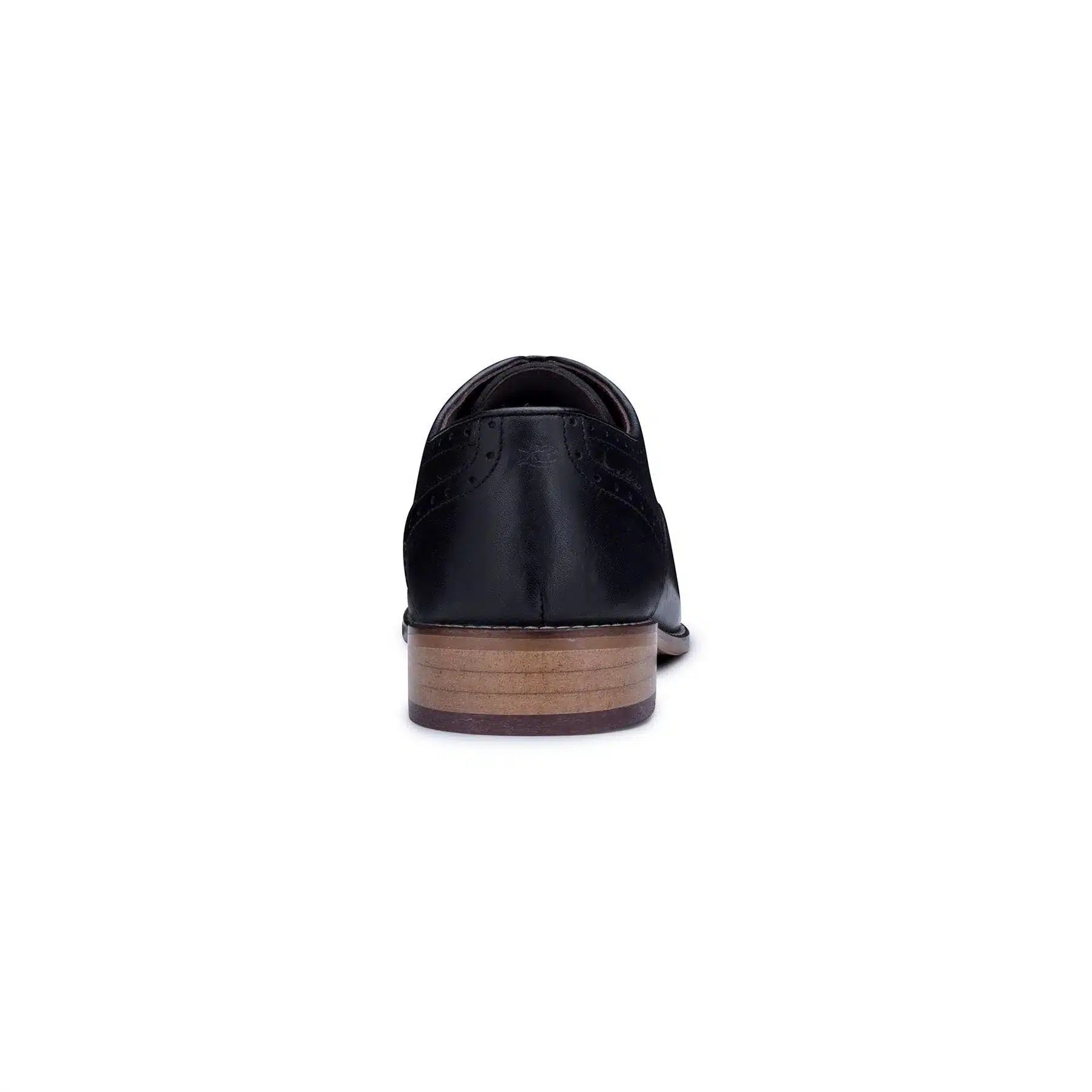 Muške klasične brogue cipele od prave kože, crne, elegantne, formalne, kožne, vintage