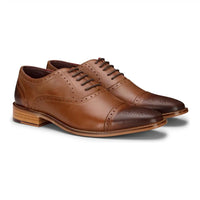 Muške klasične brogue cipele od prave kože, crne, elegantne, formalne, kožne, vintage