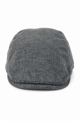 Muški šešir Baker Boy, 8 panela, Grandad Tweed, sivo-riblja boja, vintage