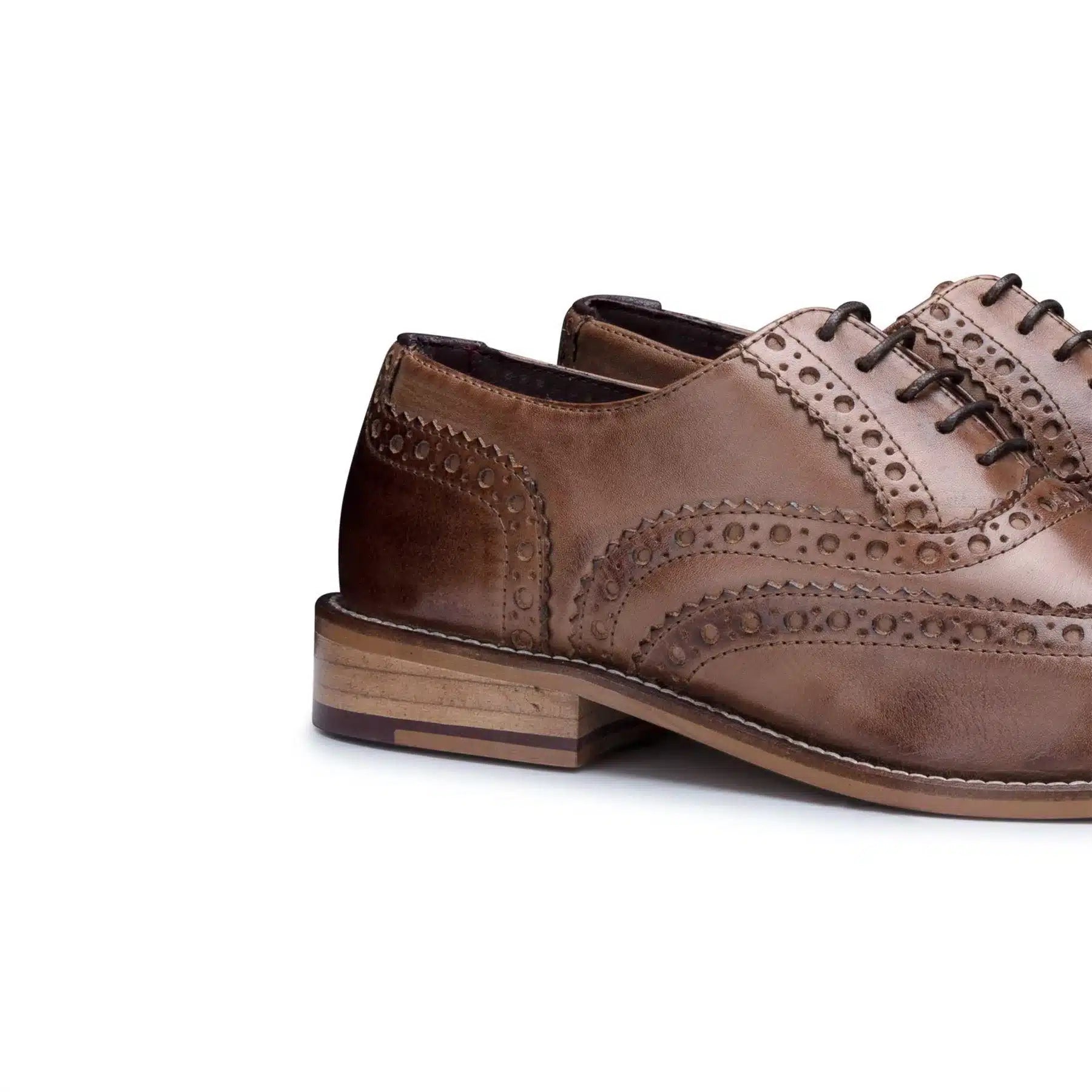 Muške vintage cipele od prave kože, brogue cipele s vezicama od brušene kože iz 1920-ih, elegantne formalne cipele