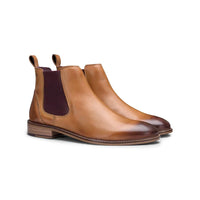 Muške Chelsea čizme od prave kože, elegantne i ležerne, retro, vintage, klasične, slip-on čizme