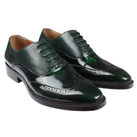 Harry - Muške zelene lakirane brogue cipele