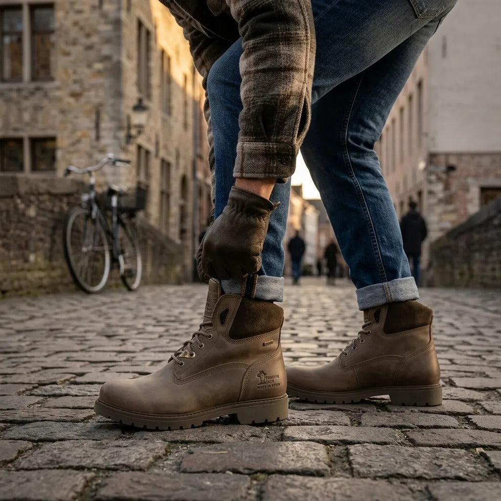 Amur GTX C32 - Muške kaki vodootporne kožne gležnjače