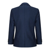 Tamnoplavo odijelo od tvida s motivom ptičjeg oka za dječake, elegantno, svečano, vjenčano, klasično iz 1920-ih