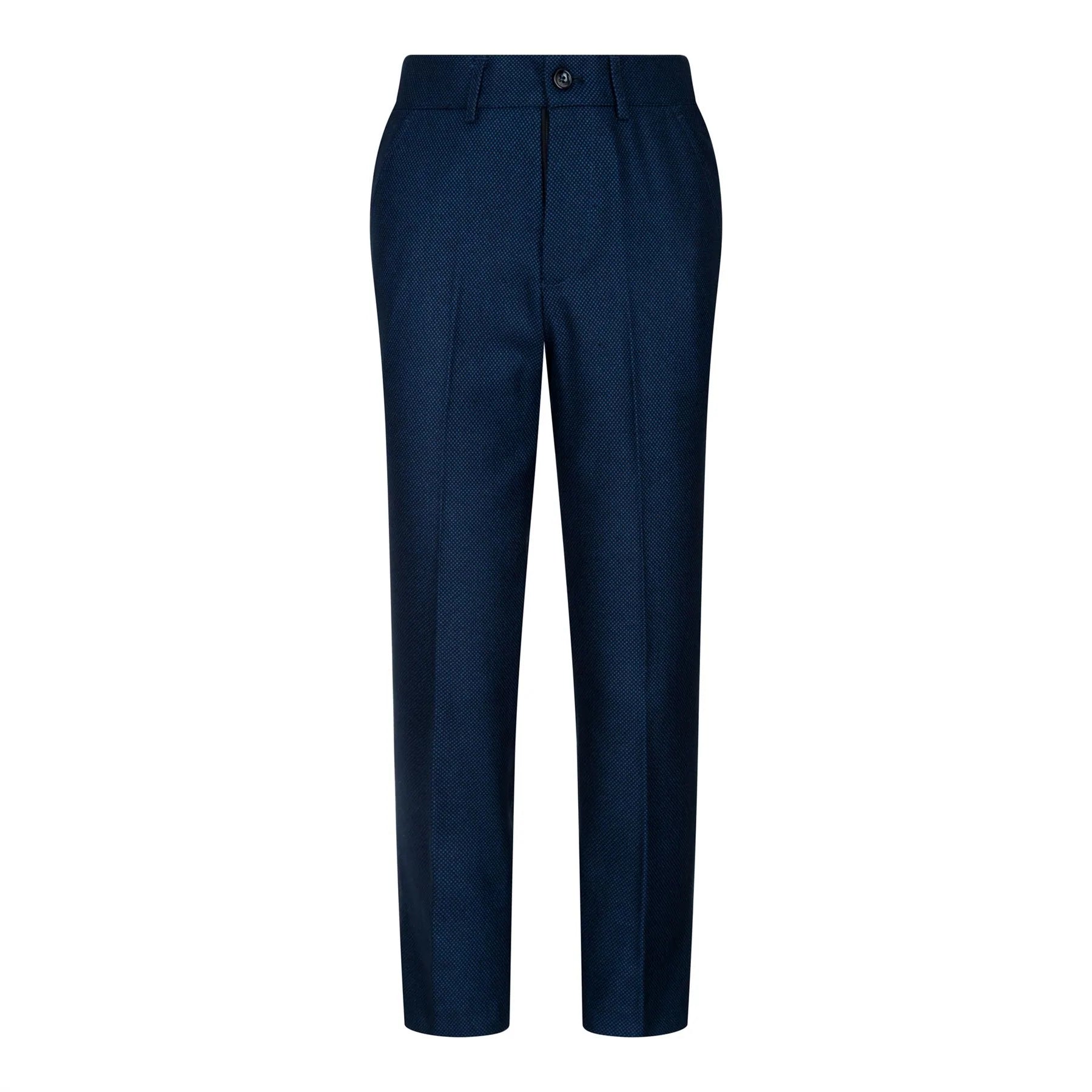 Tamnoplavo odijelo od tvida s motivom ptičjeg oka za dječake, elegantno, svečano, vjenčano, klasično iz 1920-ih