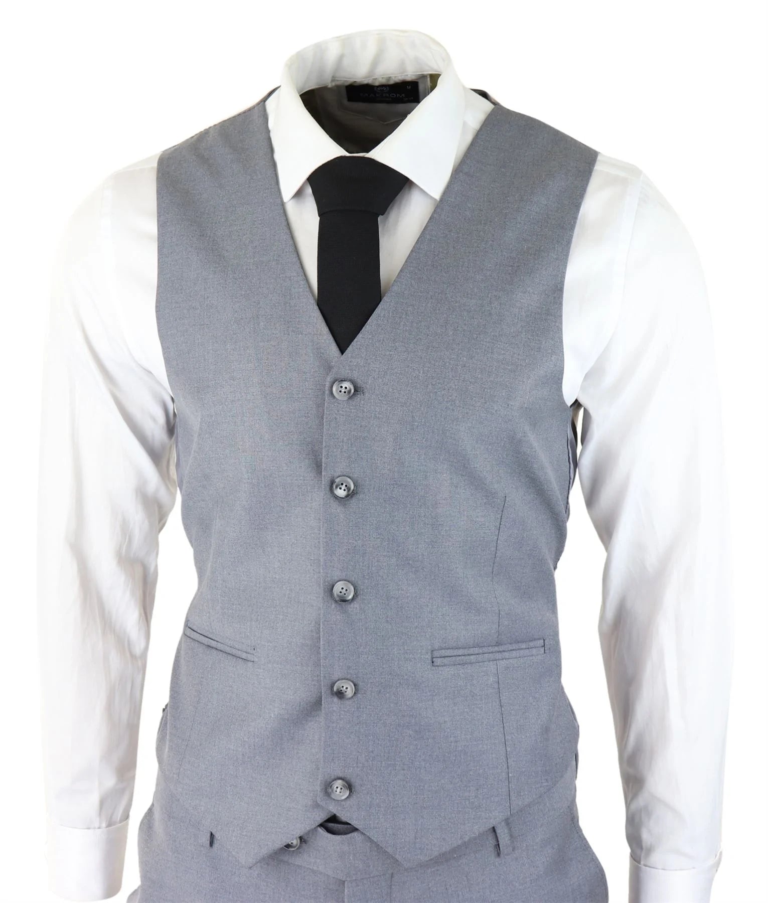 Muško klasično sivo odijelo od 3 dijela, uski kroj, vintage retro, elegantno, svečano, vjenčano