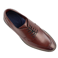 Muške prave kožne crne derby cipele s rupicama, elegantne i ležerne, bordo boje, klasične, vintage