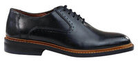Muške brogue oxford cipele, smeđe, crne, s vezicama, kožne, Goodyear, s rubom