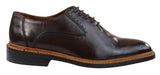 Muške brogue oxford cipele, smeđe crne, s vezicama, kožne, Goodyear, s rubom
