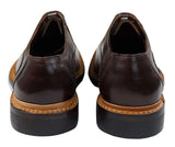 Muške brogue oxford cipele, smeđe crne, s vezicama, kožne, Goodyear, s rubom