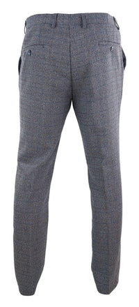 Muške plavo-sive karirane hlače - Cavani Burnaby