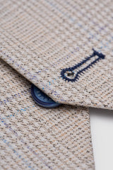 Caridi - Muški tvid bež vjenčani prsluk