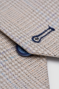 Caridi - Muški tvid bež vjenčani prsluk