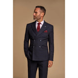 Caridi - Muško dvodijelno tamnoplavo odijelo s dvostrukim kopčanjem