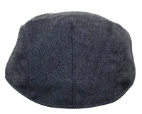 Cavani Martez šešir - Muški dedin šešir tamnoplave boje, ravna kapa, riblja kost, vintage retro Del Boy, klasični Gatsby, Peaky Blinders
