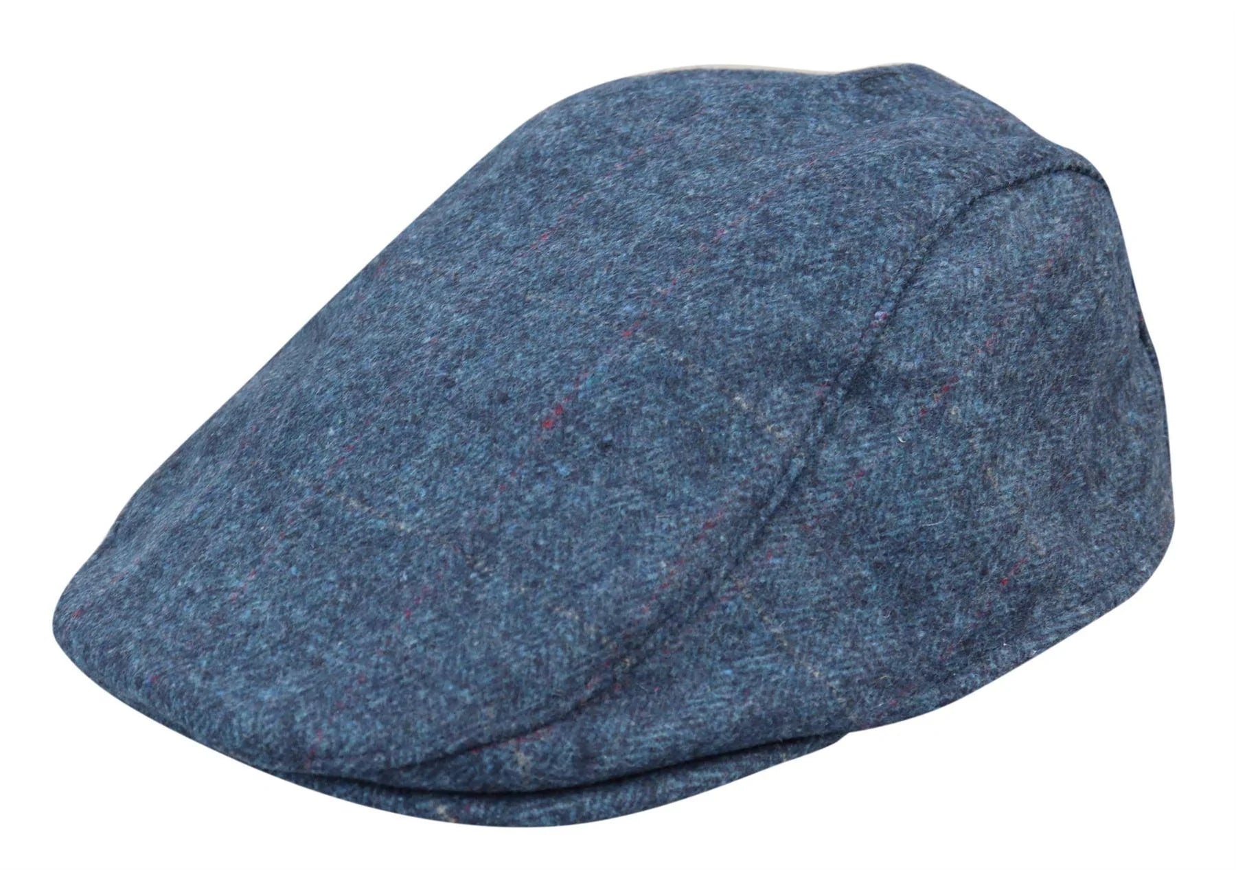 Muška ravna plava kapa Grandad Baker s 8 panela, tvidom, vintage klasičnim elegantnim ležernim uzorkom iz 1920-ih