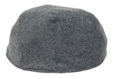 Muški šešir Baker Boy, 8 panela, Grandad Tweed, sivo-riblja boja, vintage