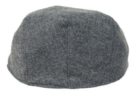 Muški šešir Baker Boy, 8 panela, Grandad Tweed, sivo-riblja boja, vintage