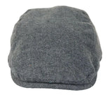 Muški šešir Baker Boy, 8 panela, Grandad Tweed, sivo-riblja boja, vintage