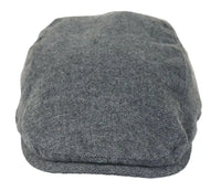 Muški šešir Baker Boy, 8 panela, Grandad Tweed, sivo-riblja boja, vintage