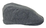 Muški šešir Baker Boy, 8 panela, Grandad Tweed, sivo-riblja boja, vintage