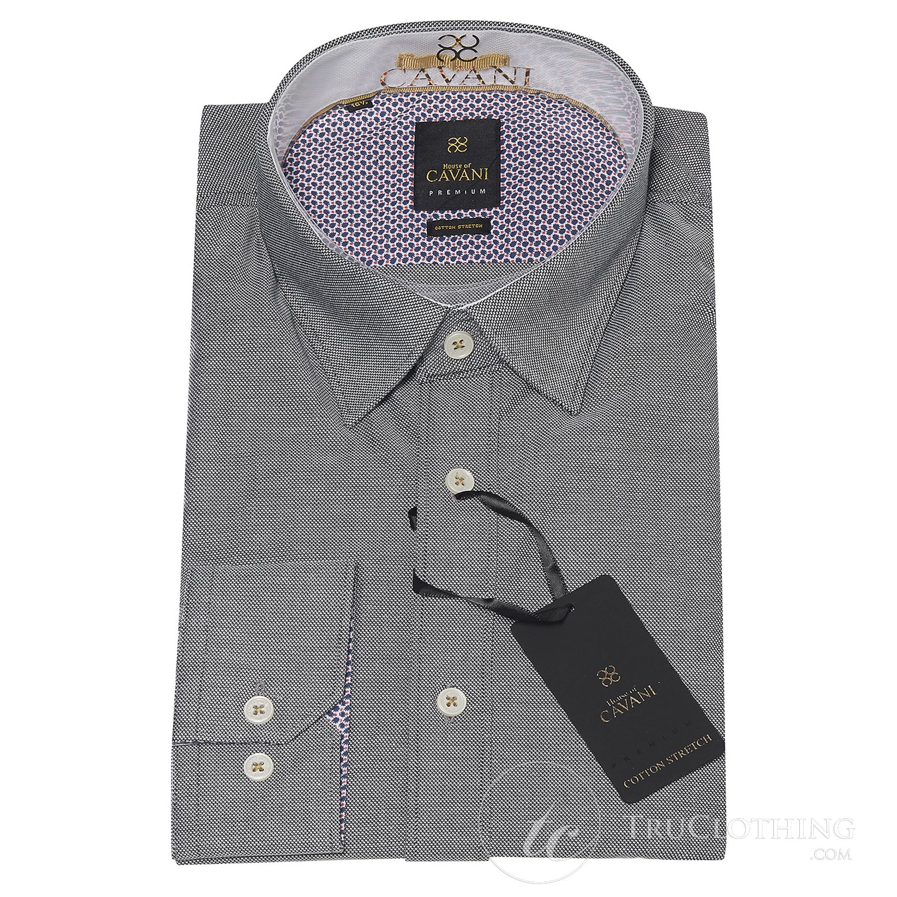 Cavani CV-65 - Muška pamučna rastezljiva elegantna košulja - crna/plava/tamnoplava/ružičasta/bijela