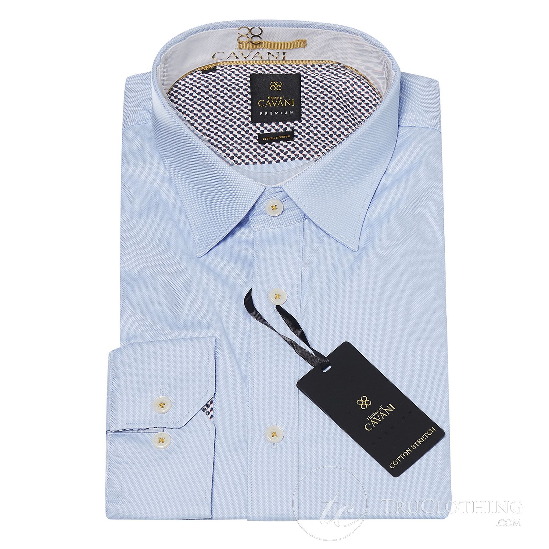 Cavani CV-65 - Muška pamučna rastezljiva elegantna košulja - crna/plava/tamnoplava/ružičasta/bijela