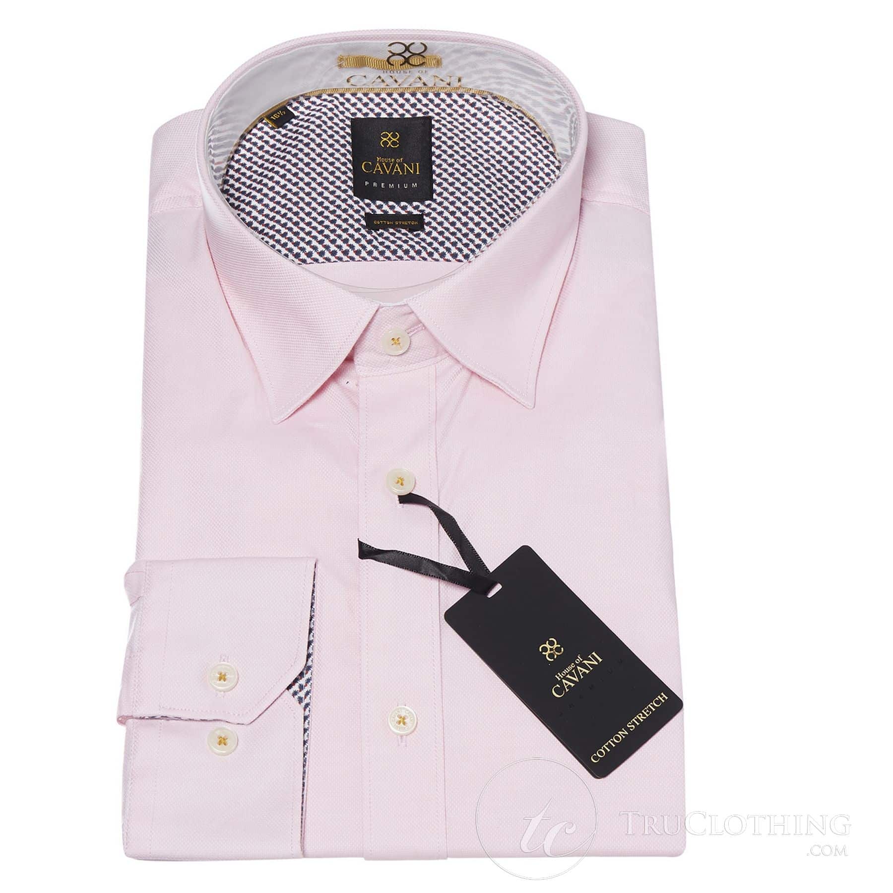 Cavani CV-65 - Muška pamučna rastezljiva elegantna košulja - crna/plava/tamnoplava/ružičasta/bijela