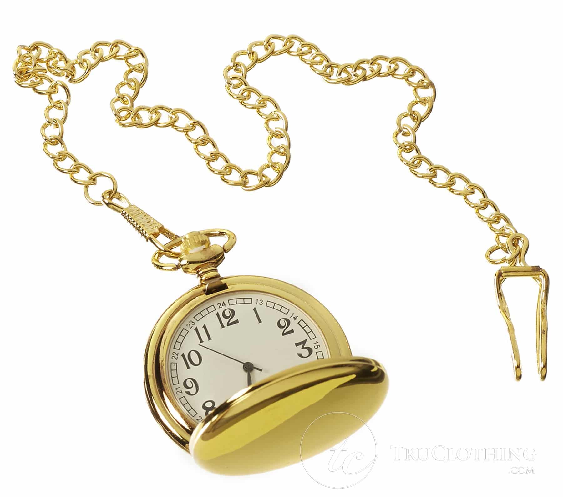 Klasični vintage džepni sat Peaky Blinders iz 1920-ih s lančićem - zlatni