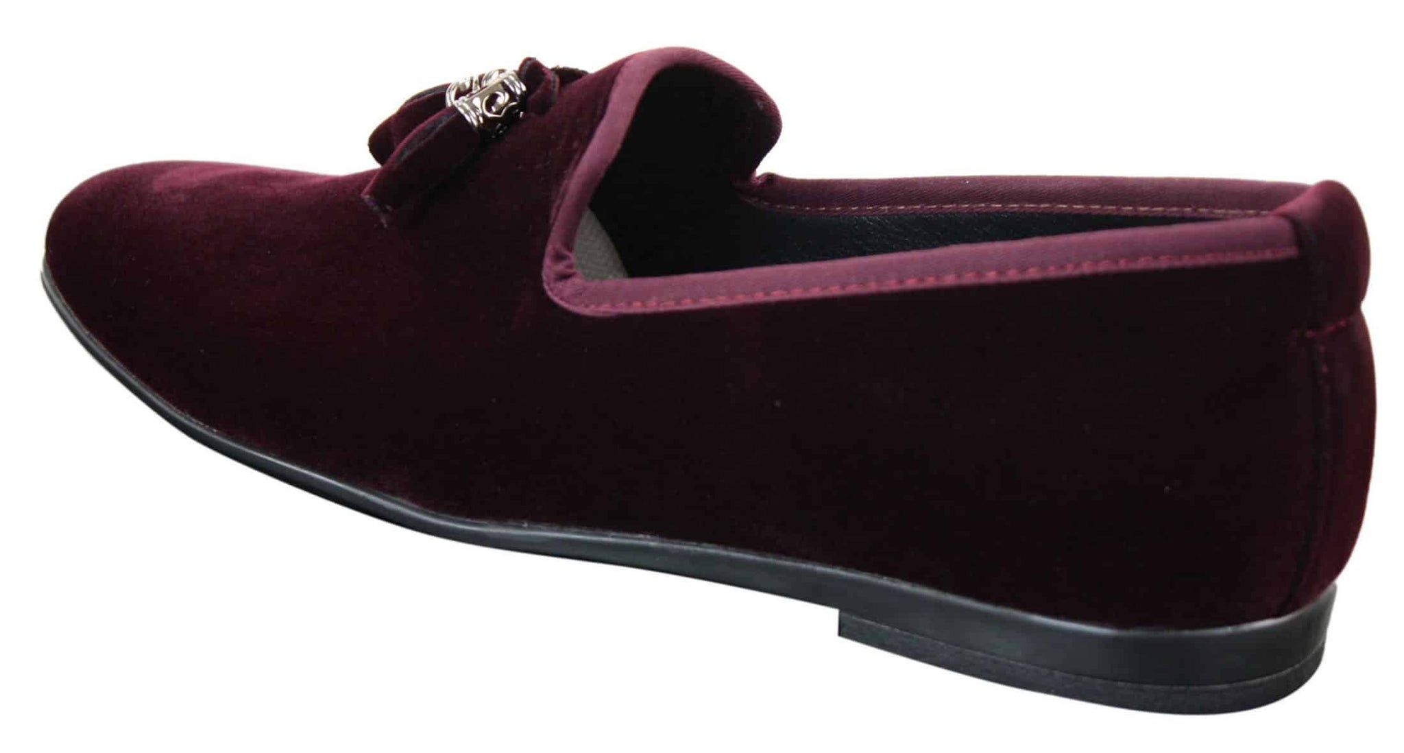 Elong dd0019 - Muške baršunaste cipele s resama i antilopom, elegantne i ležerne, boje vina i tamnoplave