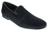 Elong DD0083 - Muške baršunaste cipele s paisley uzorkom, mokasinke, elegantne, ležerne, boje vina, tamnoplave, crne