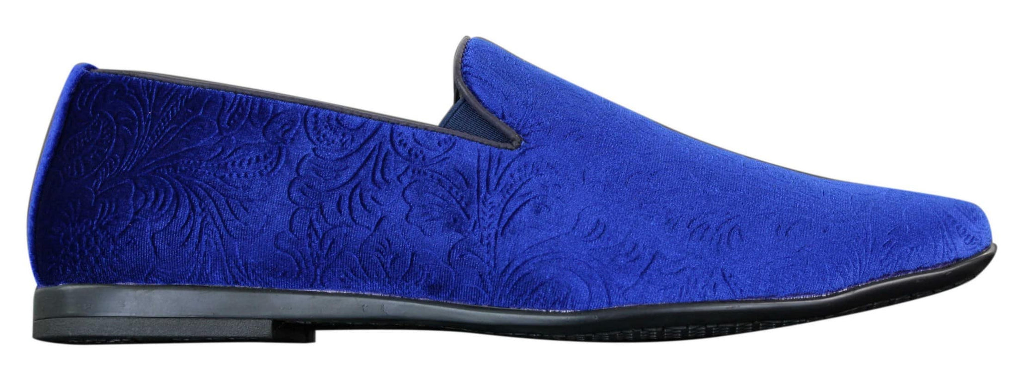Elong DD0083 - Muške baršunaste cipele s paisley uzorkom, mokasinke, elegantne, ležerne, boje vina, tamnoplave, crne