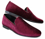Elong DD0083 - Muške baršunaste cipele s paisley uzorkom, mokasinke, elegantne, ležerne, boje vina, tamnoplave, crne