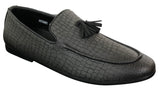 Elong DD0085 - Muške mokasine od zmijske krokodilske kože, PU, slip-on resicama, udobne vintage cipele