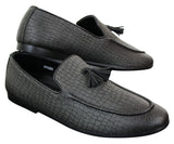 Elong DD0085 - Muške mokasine od zmijske krokodilske kože, PU, slip-on resicama, udobne vintage cipele